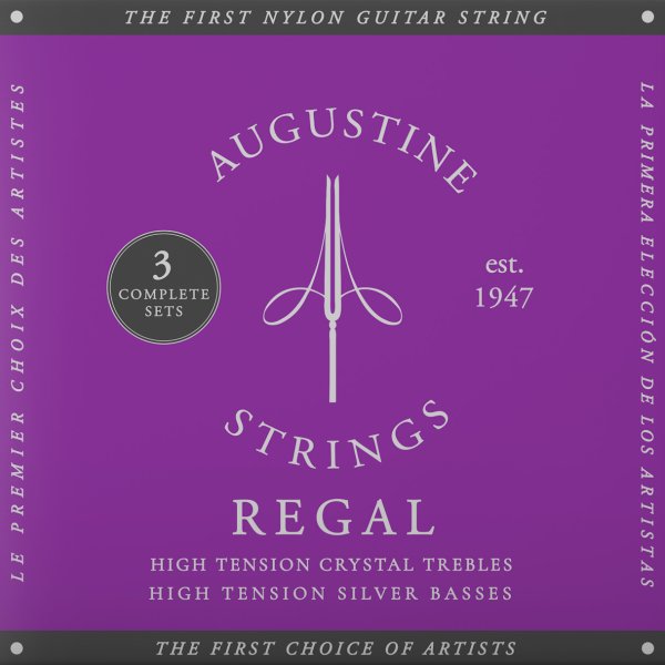 Augustine 3XAR-BL High Tension Regal/Blue Strings - 3 Pack