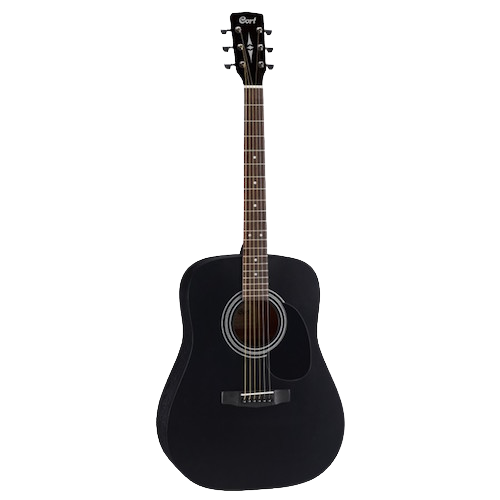 Cort AD810-BKS - Dreadnought Body Acoustic Guitar (Black)