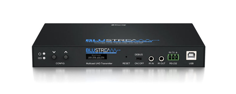 Blustream IP250UHD-TX 10Gbps AVoIP Transmitter Over 1Gb Network With Dante