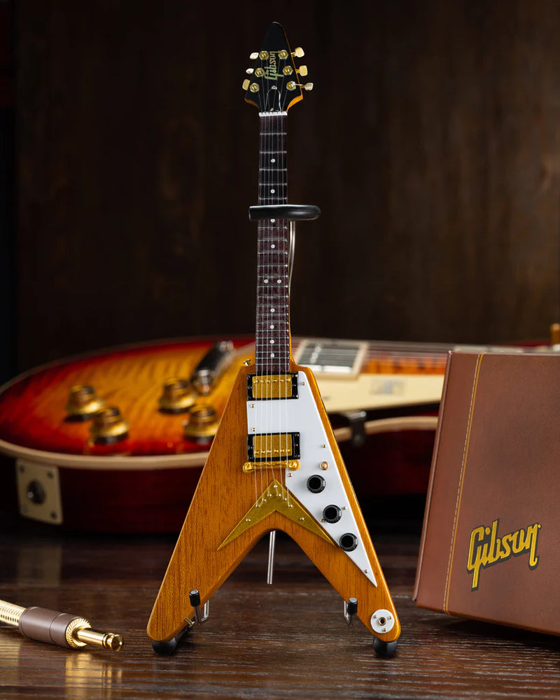 Axe Heaven GG-520 Gibson 1958 Flying V 1:4 Scale Mini Guitar Model (Korina)