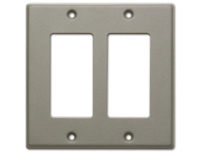 Plaque de couverture à double slot RDL CP-2G (gris)