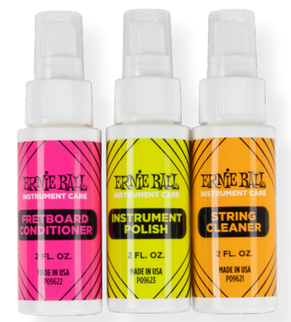 Ernie Ball 4225EB Instrument Care With Cloth 2oz - 3 Pack