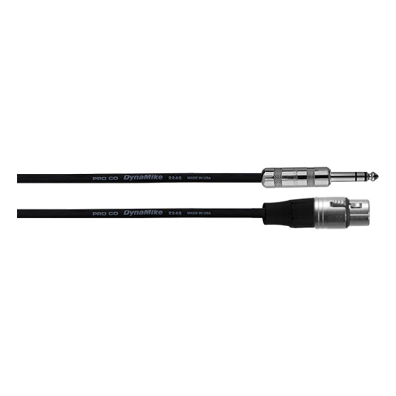 RapcoHorizon BPBQXF5 Excellines 1/4 TRS Male to XLR-F Cable - 5 feet