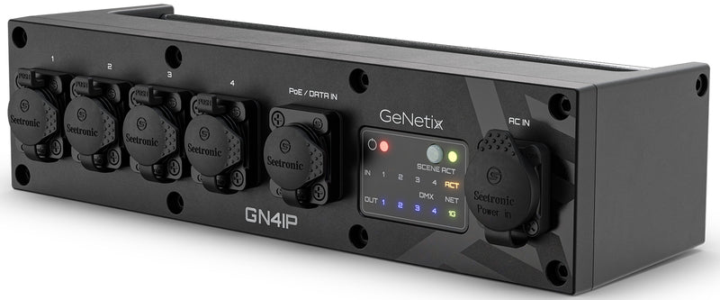 Chamsys GENETIX-GN4IP Compact IP65 Rated 4 Port DMX Lighting Node