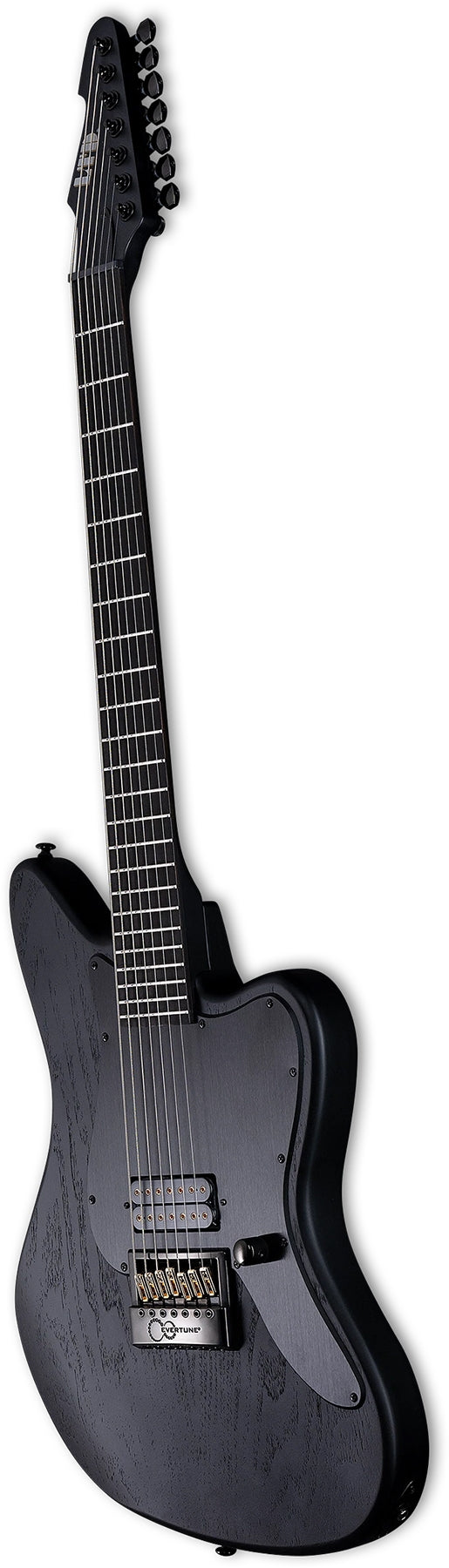 ESP LAWXJ7BETOGBLKS Alex Wade XJ Signature 7-string Baritone Electric Guitar (Black Satin)