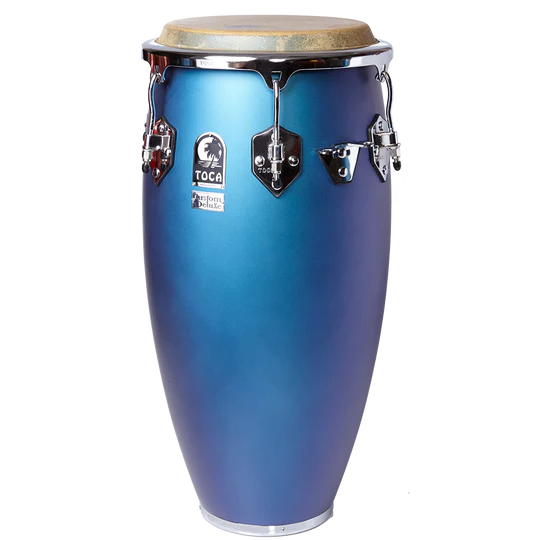 Toca 4611-34MB Custom Deluxe Wood Congas - 11 3/4" (Matte Blue)