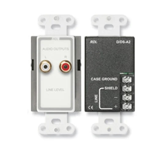 RDL D-A2C Line Output Assembly - RCA jacks, Terminal block