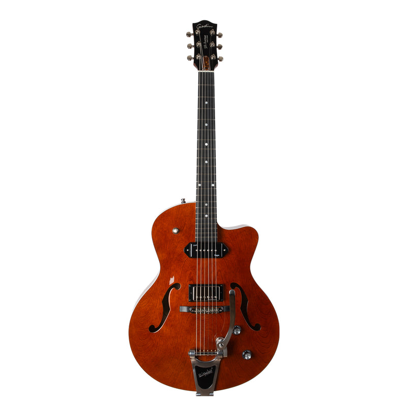 Godin Guitars 5TH AVENUE Uptown Custom Semi Hollow Guitare électrique (Havana Brown)