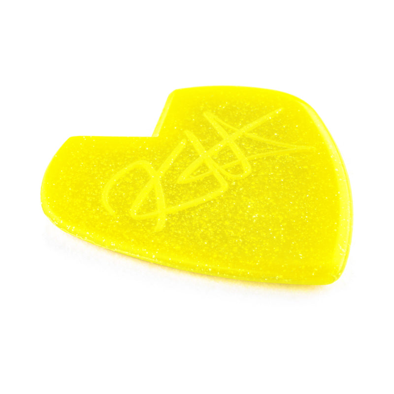 Dunlop 47PKH3NYS Kirk Hammett Jazz III Pick 6 Pack (Yellow Glitter)