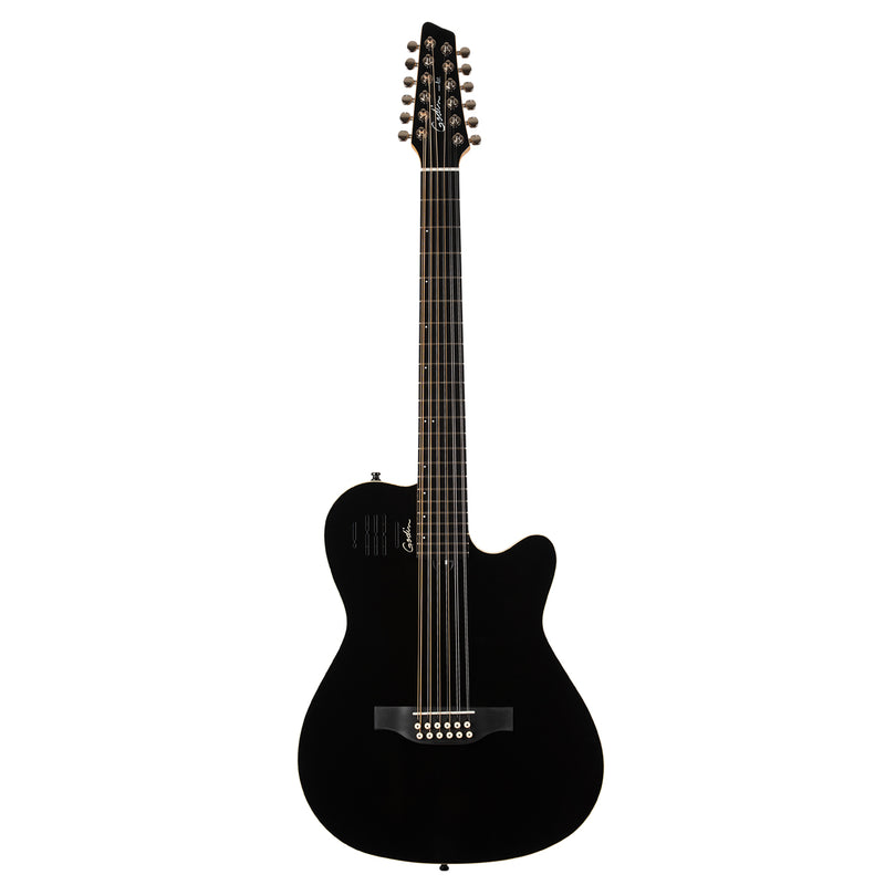 Godin Guitars A12 Acoustic/Electric Guitar (Black HG)