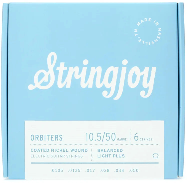 Stringjoy SJ-OR10550 Electric Guitar Strings Balanced Light Plus - 10.5-50