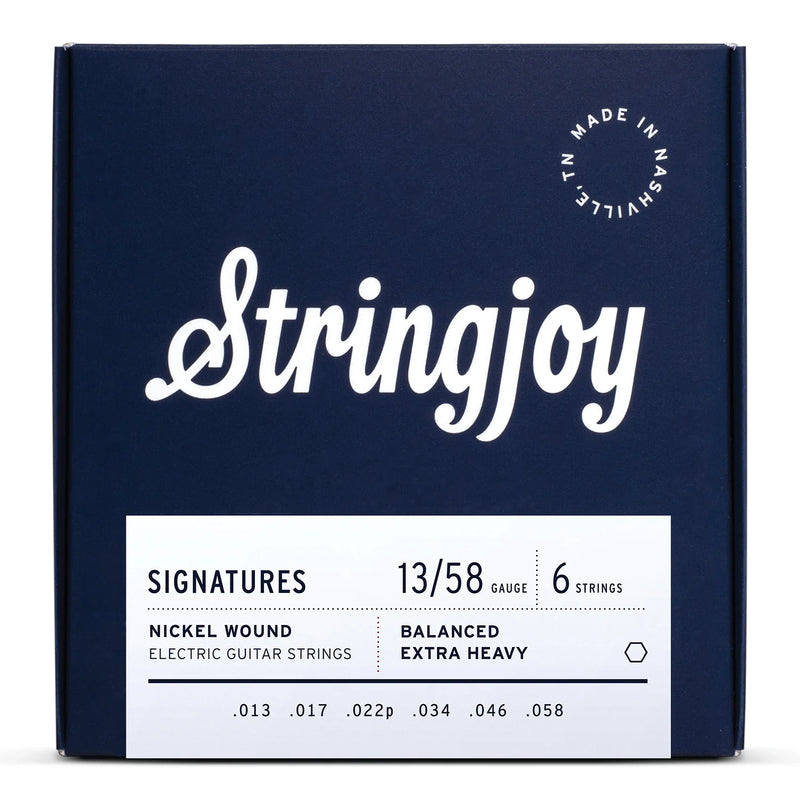 Stringjoy SJ-BAL13 Electric Guitar Strings Balanced Extra Heavy - 13-58