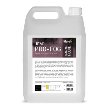 Jem Pro PRO FOG Extra Quick Dissipating Fog Fluid - 5L