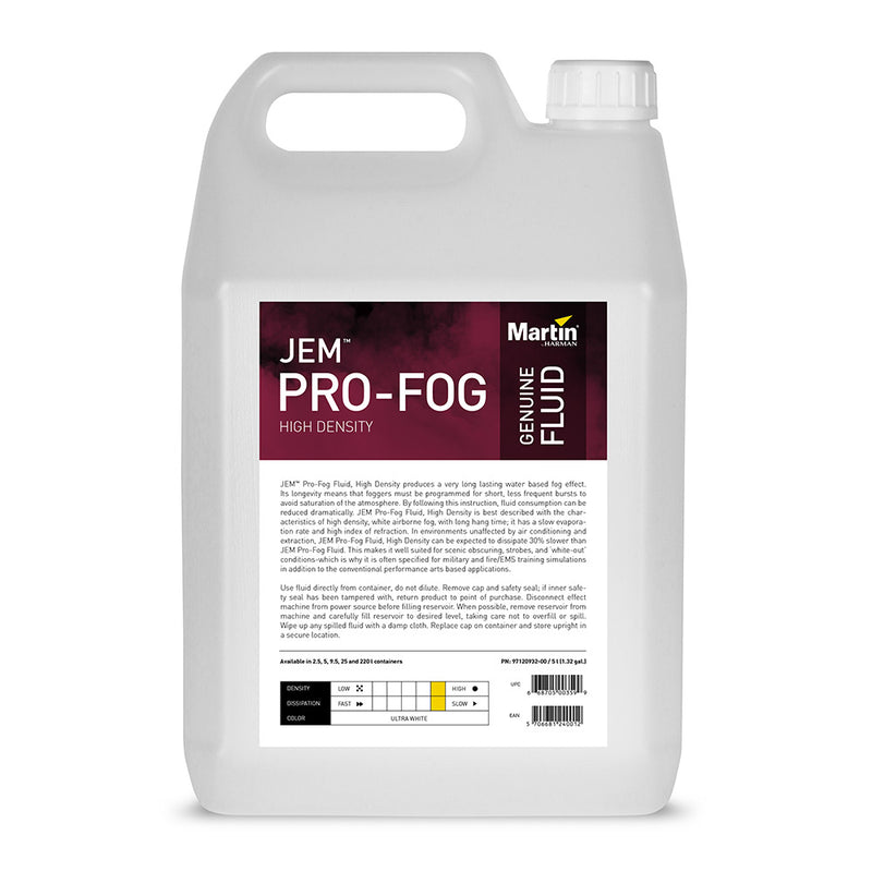 Jem Pro PRO FOG Fluide Haute Densité - 2,5 L