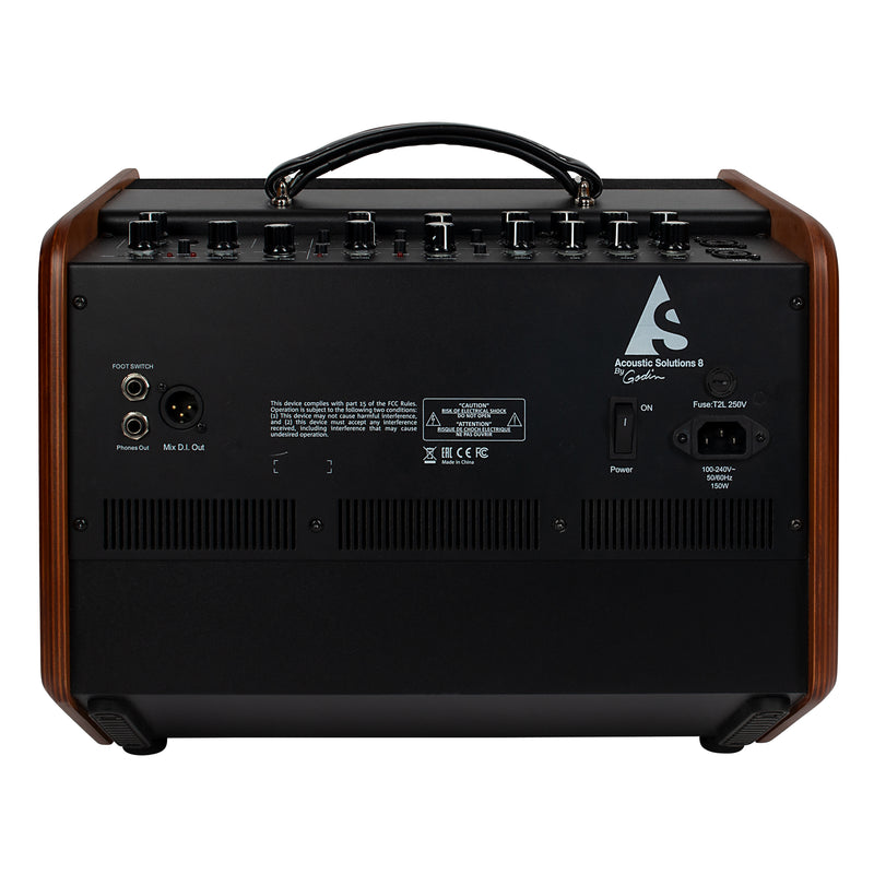 Godin Guitars ACOUSTIC SOLUTIONS ASG-8 Acoustic Combo Amplifier 2 Channel with Bluetooth (Wood 120)