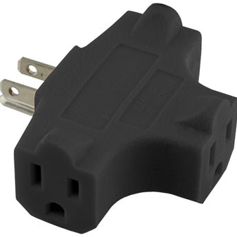 RapcoHorizon 3OUTLETADAPTER 3 Outlet Heavy Duty Grounded Adapter - Rated 15A / 125V