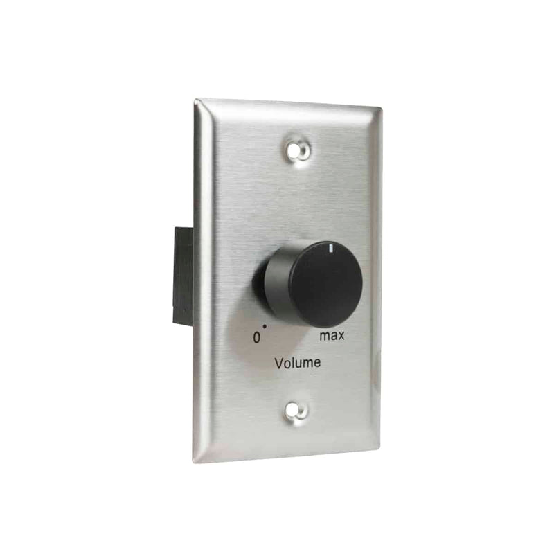 Lowell 50LVC Mono Volume Control Wall Plate (Stainless Steel) - 50W