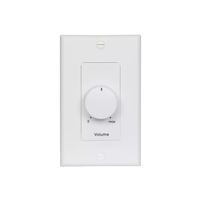 Lowell 50LVC-DW Mono Volume Control Wall Plate (White) - 50W