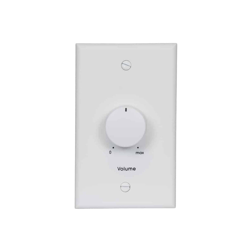Lowell 50LVC-SW Mono Volume Control with 1-Gang Standard Wall Plate (White)