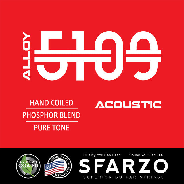 Sfarzo 5109A400S Alloy 5109 Acoustic Guitar Strings - (12-52)