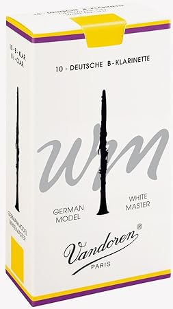 Vandoren CR165 White Master German Clarinet Reeds 5 Strength (Box of 10)