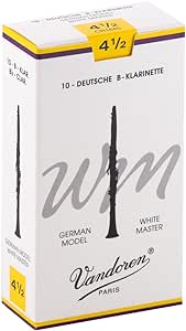 Vandoren CR1645 White Master German Clarinet Reeds 4 ½ Strength (Box of 10)