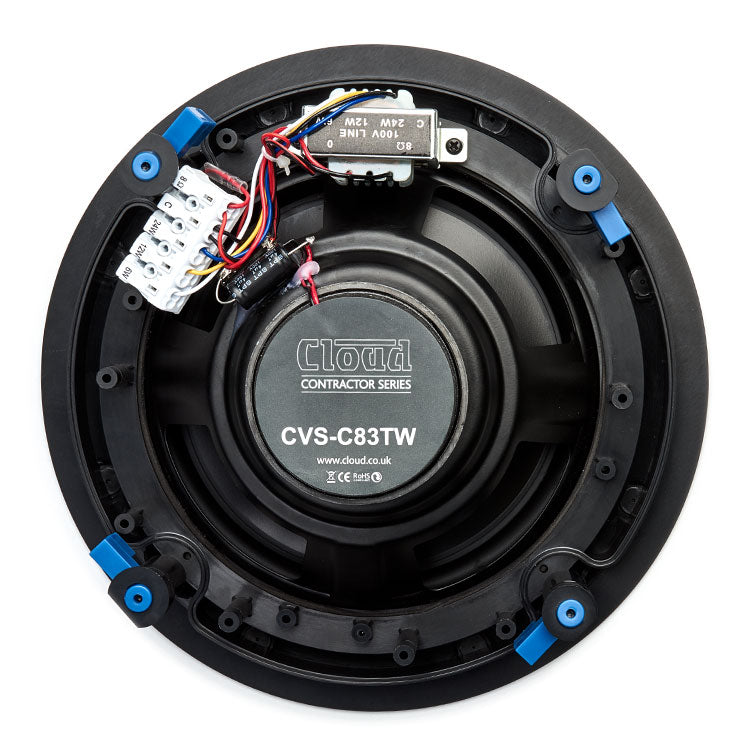 Cloud Electronics CVS-C83TB Ceiling Speaker (Black) - 8"