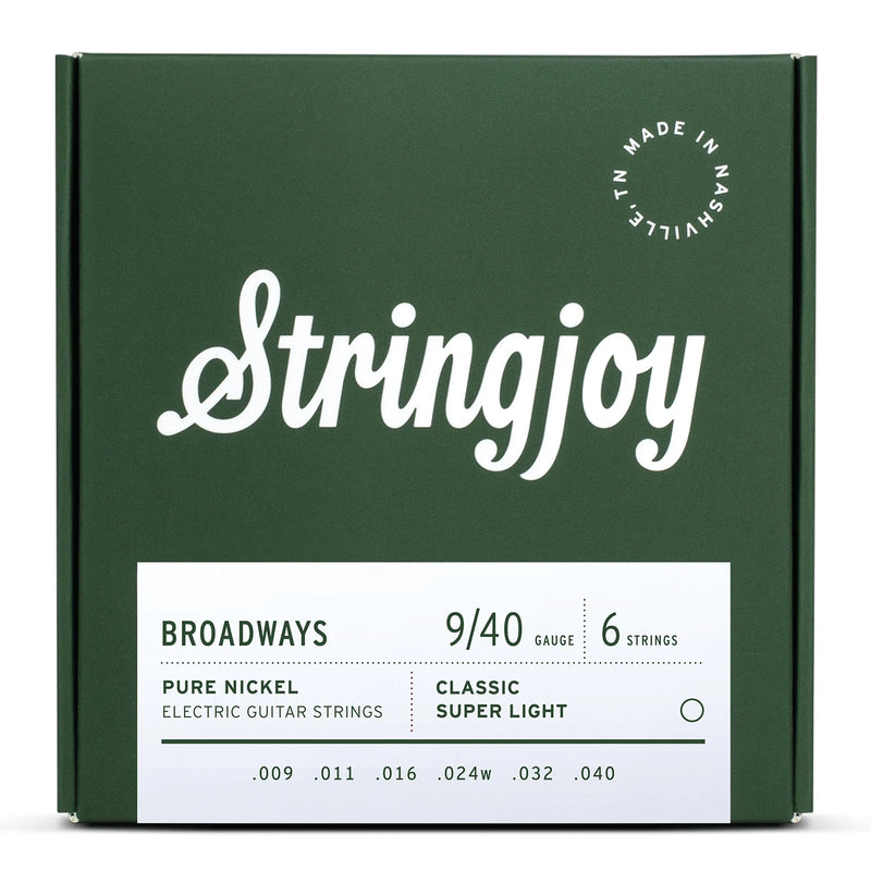 Stringjoy SJ-BR0940 Electric Guitar Strings Classic Super Light - 9-40