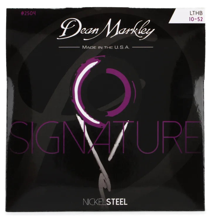 Dean Markley 2504 Signature Series NickelSteel Electric Guitar Strings .010-.052 Light Top/Heavy Bottom