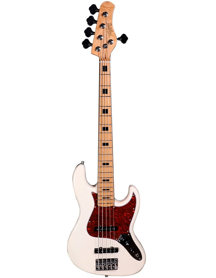 Tagima TJB 5-OWH-LF/TT Electric Bass Guitar (Olympic White)