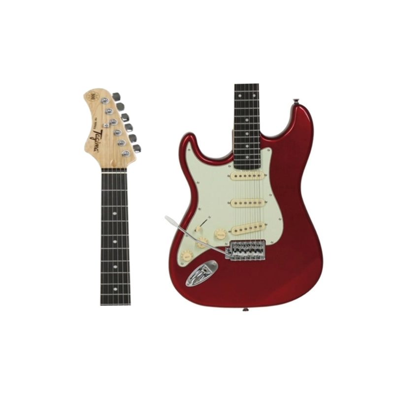 Tagima TG 500-LH-CA DF/MG Left-Handed Electric Guitar (Candy Red)