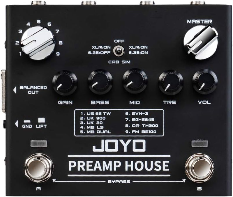 Joyo R-15 Preamp House 18 Guitar Amp Simulators In 1