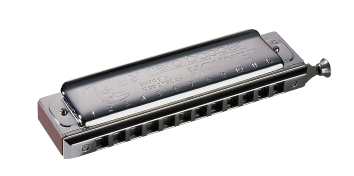 Hohner 7539-C Hard Bopper Chromatic Harmonica - Key Of C