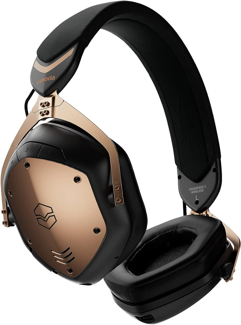 V-Moda XFBT3-BRBK Crossfade 3 Wireless Over-Ear Headphones (Bronze Black)