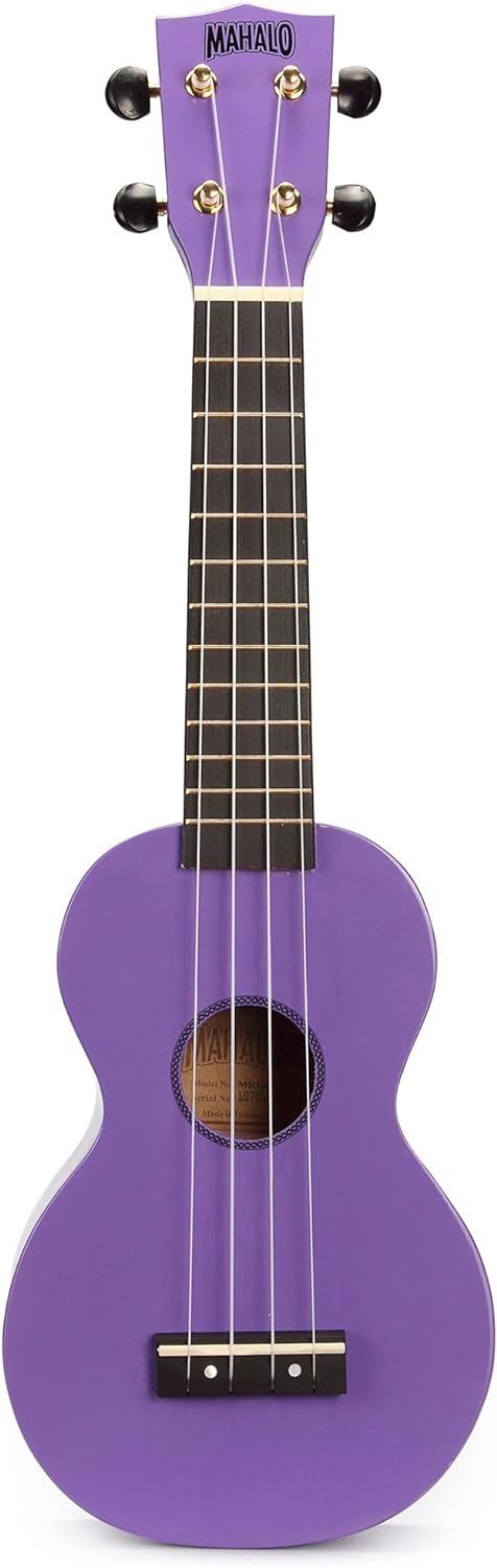Mahalo MR1-PP Rainbow Series Soprano Ukulele (Purple)