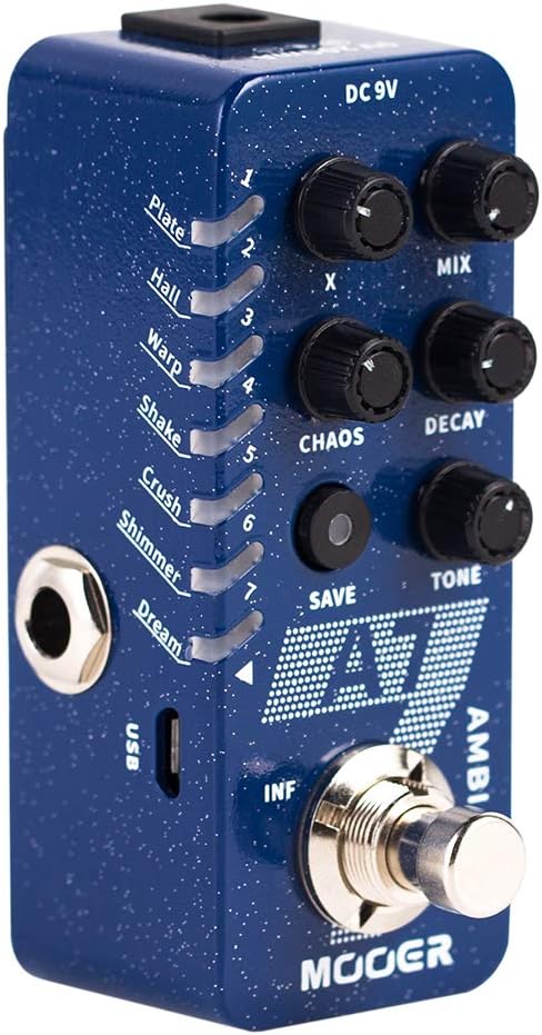 Mooer M704 A7 Ambiance Reverb Guitar Pedal