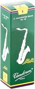 Vandoren SR271 JAVA Tenor Saxophone Reeds Strength - 1 (Box of 5)