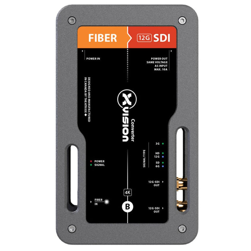 Theatrixx XVVFIBER2SDIT1-12GS2 xVision 4K Convertisseur Fibre Monomode opticCON DUO vers 12G-SDI