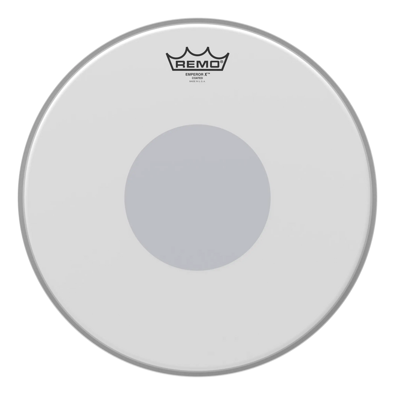 Remo EMPEROR X Coated Snare Drumhead (Bottom Black Dot) - 14"