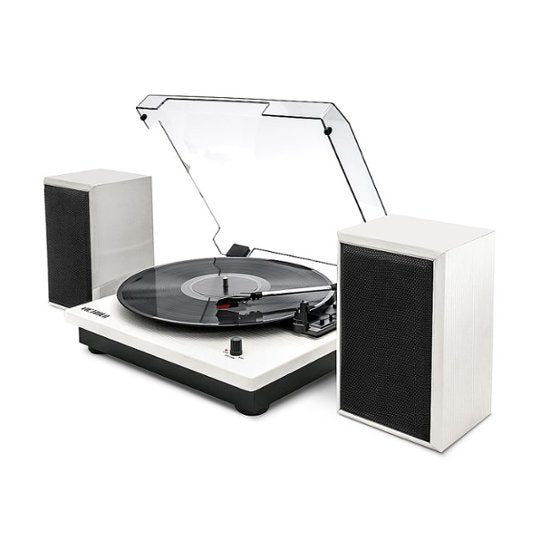 Victrola VM-135-WHT Montauk Bluetooth Turntable System with Speakers (White)