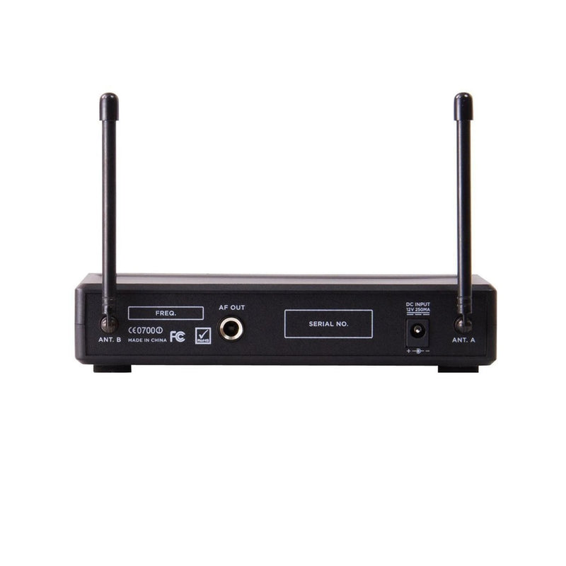 Gemini UHF-02M-S34 Dual Channel UHF Wireless Handheld System with 2 Microphones - 533.7+537.2