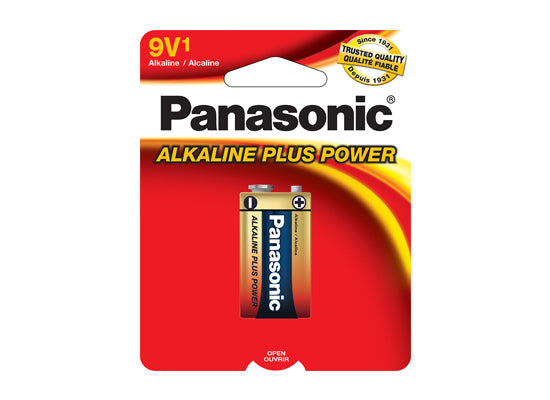 Pile alcaline Plus Panasonic 6AM6PA1B 9V