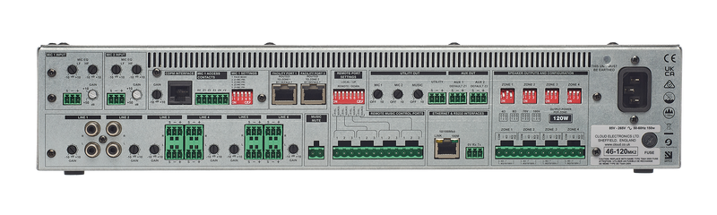 Cloud Electronics 46-120MK2 4 Zone Integrated Mixer Amplifier