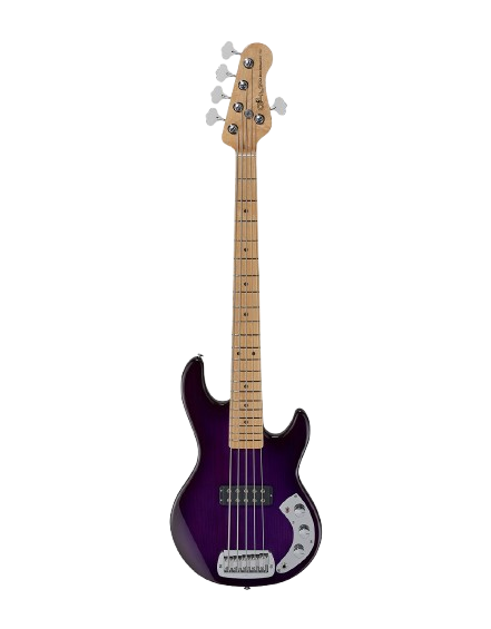 G&L S750-L15-PPB-MP CLF Research L1000 Series 750 5 String Electric Bass Guitar (Purpleburst)