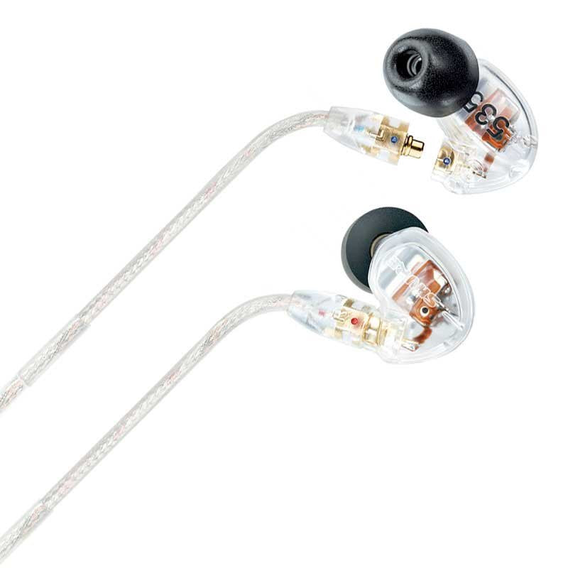 Shure SE535-CL Écouteurs intra-auriculaires stéréo à isolation sonore Transparent
