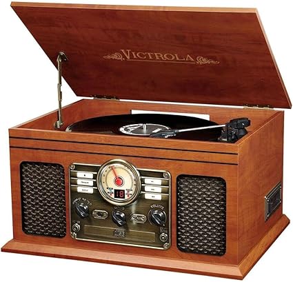 Victrola VTA-200B-MAH-CAN Nostalgic 6 in 1 Bluetooth Turntable (Mahogany)