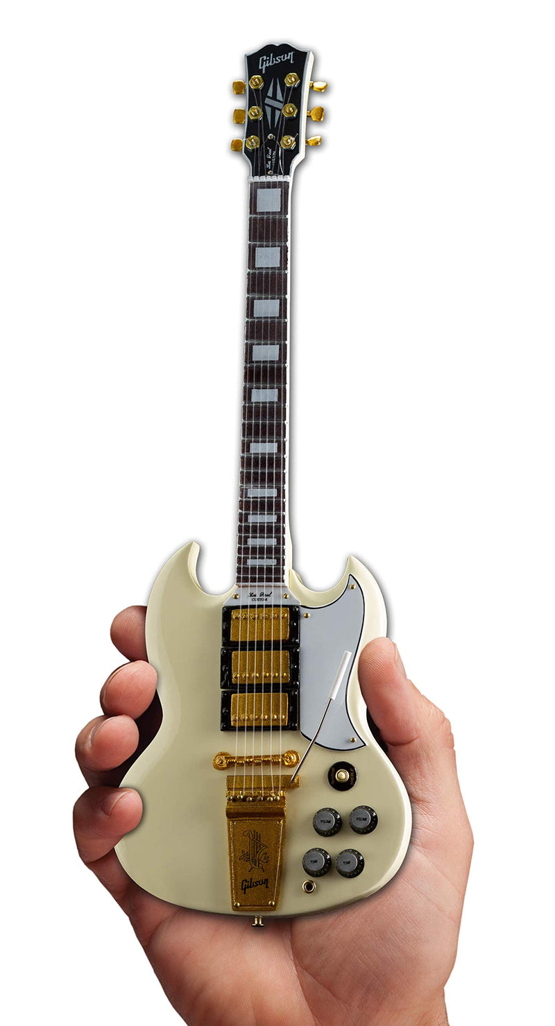 Axe Heaven GG-222 Gibson 1964 SG 1:4 Scale Mini Guitar Model (Custom White)