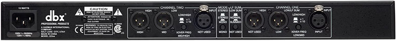 DBX 223XSV Stereo 2 Way Mono 3-Way Crossover w/ XLR Connectors (DEMO)