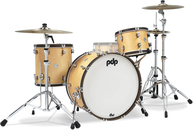 PDP PDCC2413NW Concept Maple Classic 3-Piece 24" Bass Drum Shell Pack (Natural Stain)