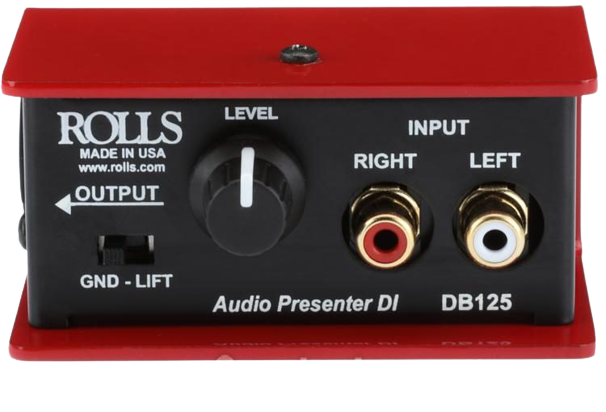 Rolls DB125 Présentant audio DI Kit